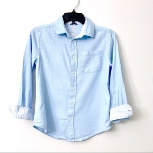 Wonder Nation light blue button down shirt 10 12 L
